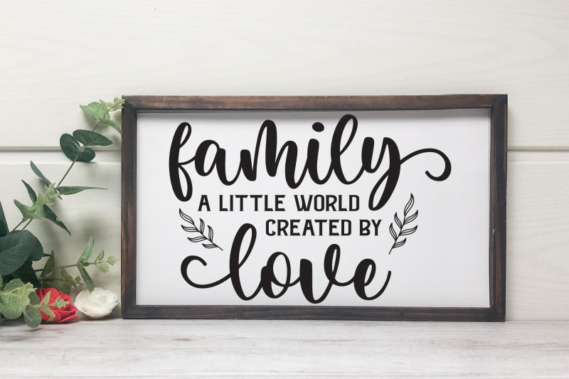 family-a-little-world-created-by-love-sign-svg