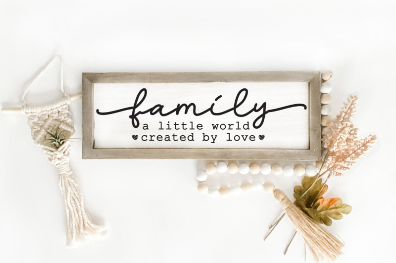 family-a-little-world-created-by-love-svg-sign