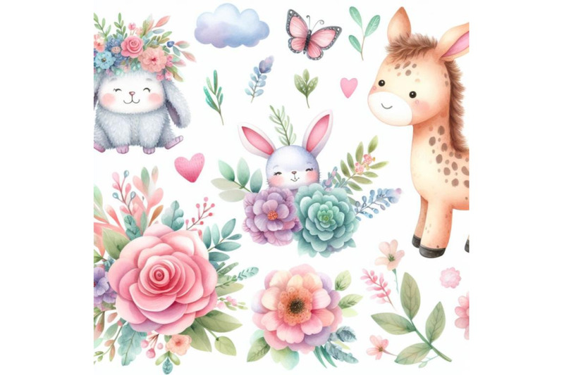 bundle-of-cute-floral-and-animal