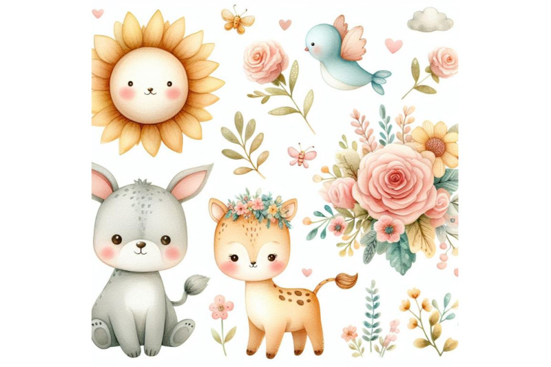 bundle-of-cute-floral-and-animal