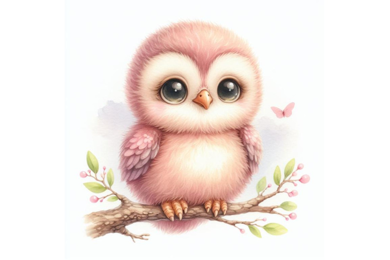 bundle-of-cute-baby-owl-on-a-branch