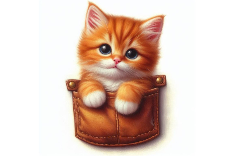 bundle-of-a-cute-orange-cat-in-a-pocket