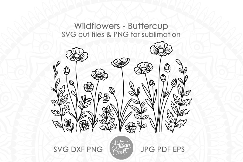 wildflowers-svg-buttercup-flower-svg-wildflower-field