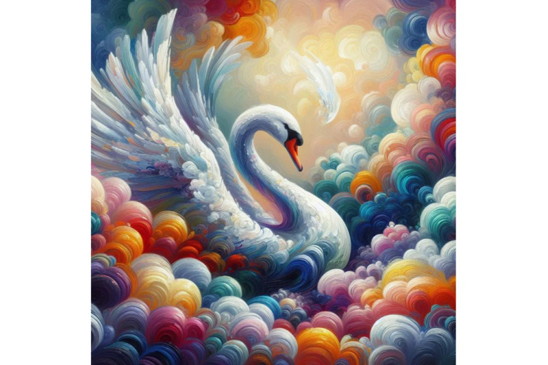 bundle-of-digital-art-abstract-colorful-swan