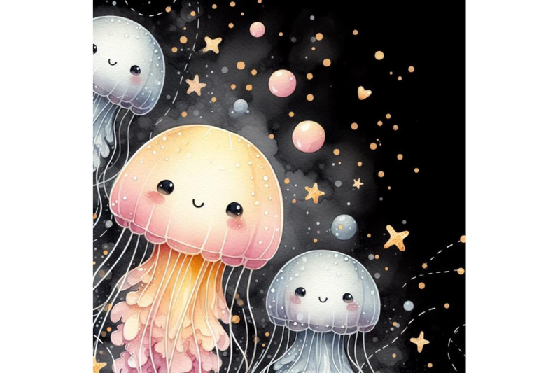 a-bundle-of-cute-jellyfish-paper-art-layer