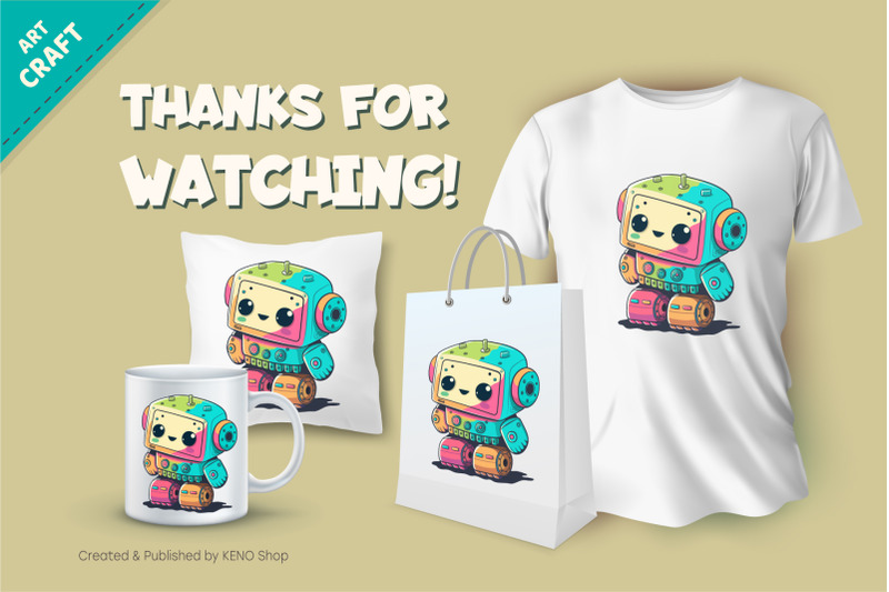 cheerful-cartoon-robot-t-shirt-png-svg