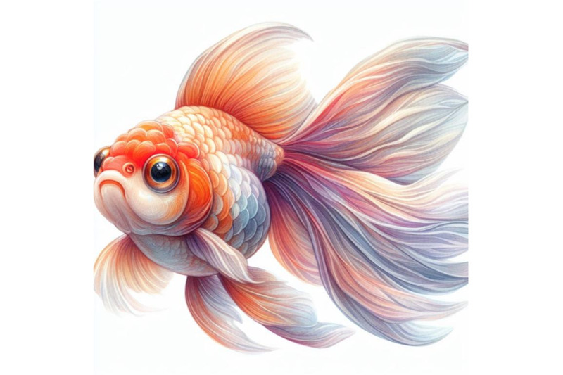 bundle-of-one-goldfish-isolated-on-a-white-background