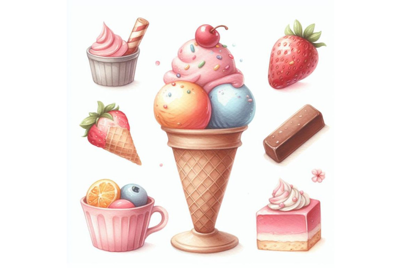 bundle-of-ice-cream-clipart