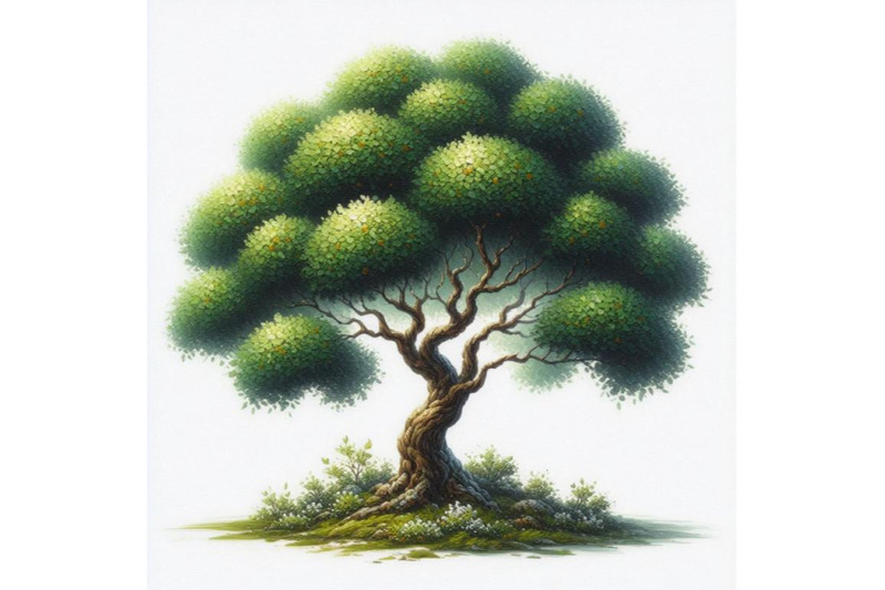 bundle-of-small-green-oak-tree