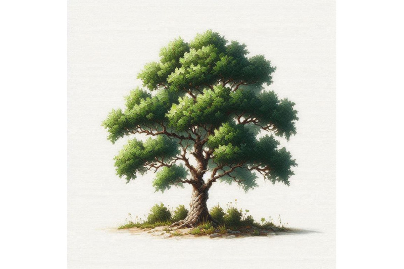 bundle-of-small-green-oak-tree