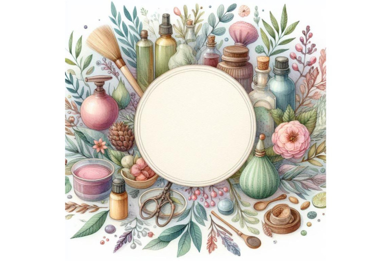 bundle-of-watercolor-frame-hand-drawn-watercolor-background