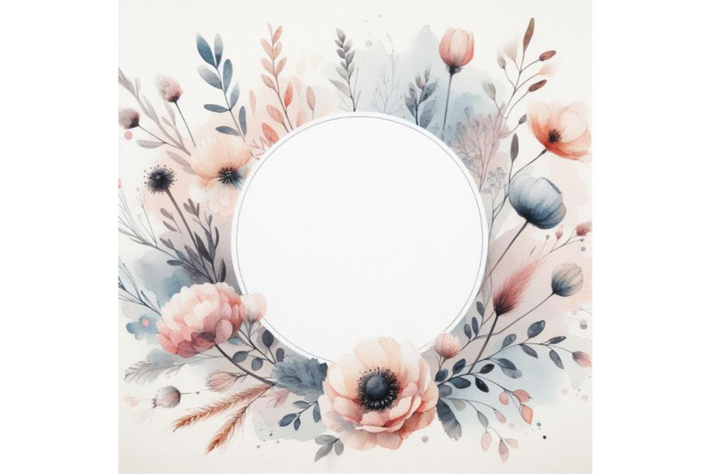 bundle-of-watercolor-frame-hand-drawn-watercolor-background