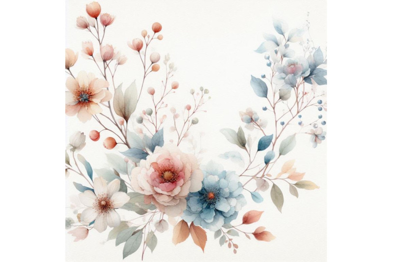 bundle-of-watercolor-illustration-flowers-in-simple-background