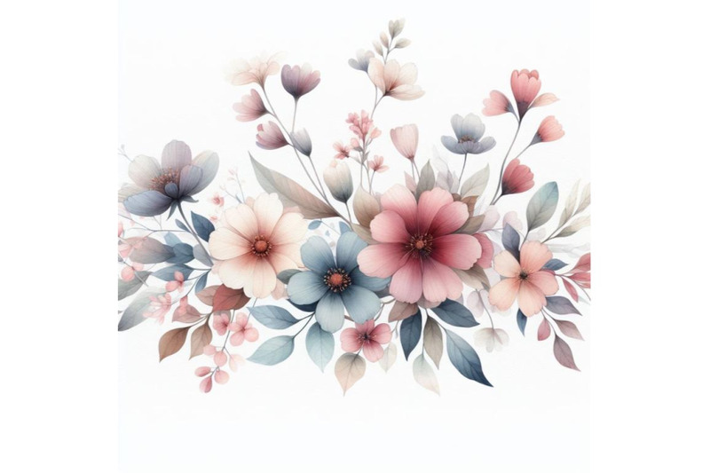 bundle-of-watercolor-illustration-flowers-in-simple-background