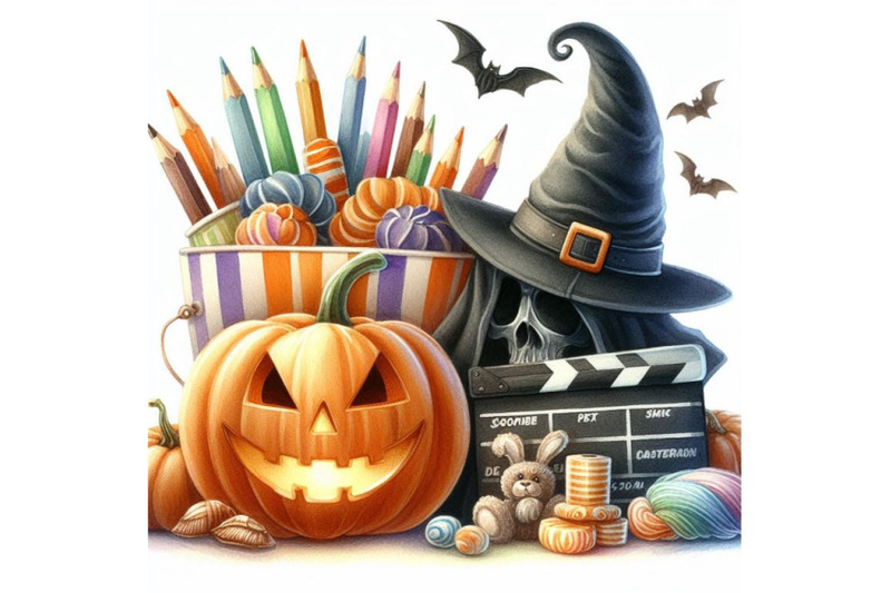 bundle-of-halloween-3d-movie-on-a-white-background