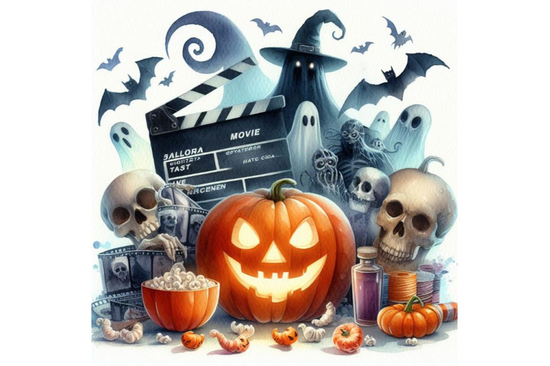 bundle-of-halloween-3d-movie-on-a-white-background