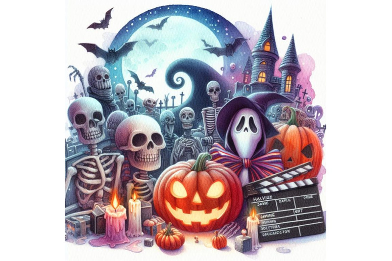 bundle-of-halloween-3d-movie-on-a-white-background