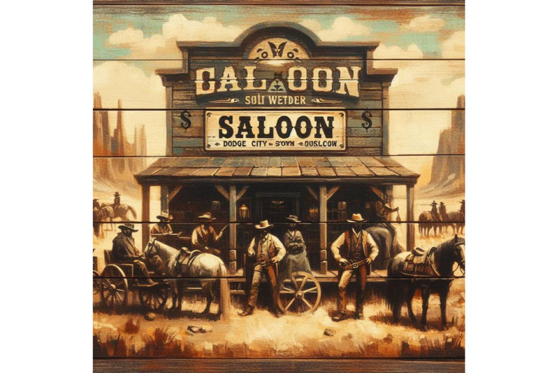 bundle-of-saloon-wooden-sign-vintage-retro-old-west-cattlemen-dodge-ci