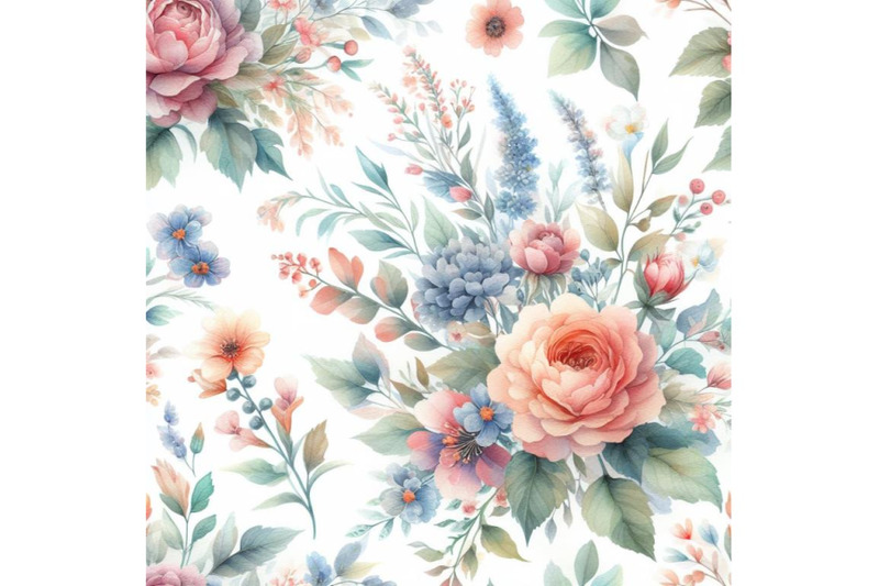 bundle-of-watercolor-floral-seamless-pattern-colorful-natural-illustr