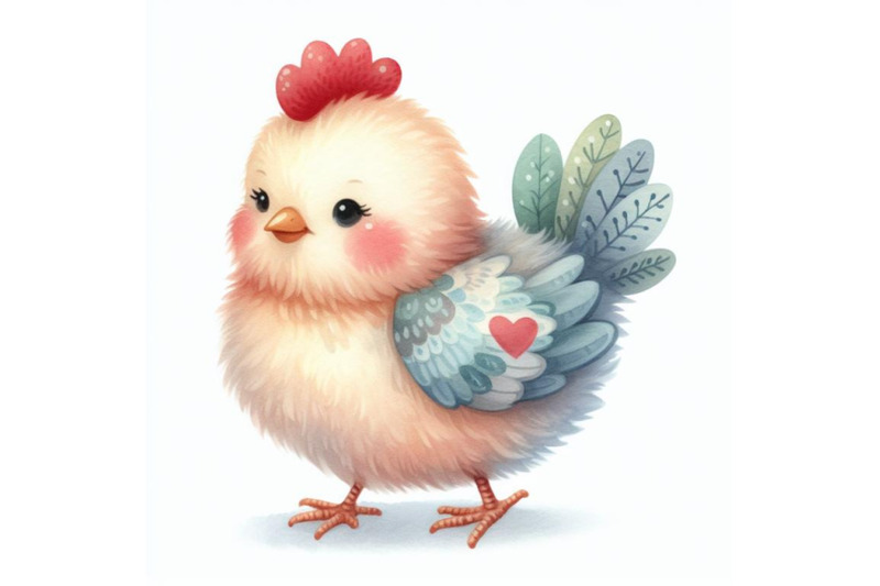 bundle-of-watercolor-cute-hen