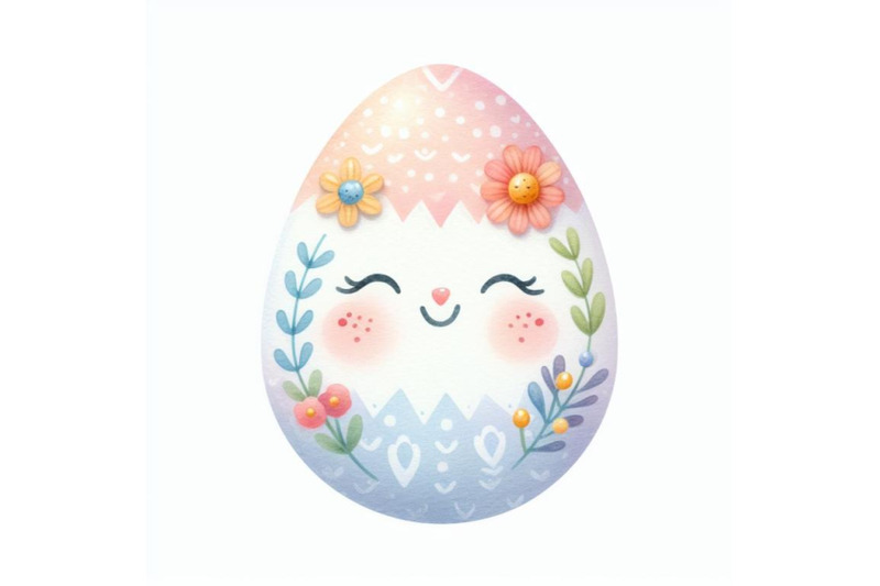 bundle-of-watercolor-cute-easter-egg