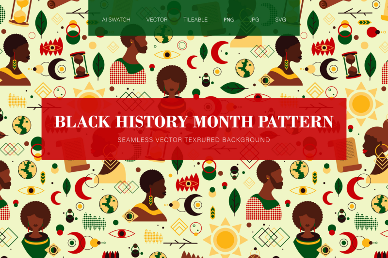 black-history-month-seamless-pattern