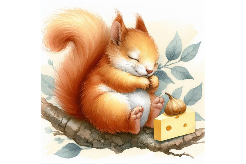 bundle-of-cute-little-squirrel-sleeping