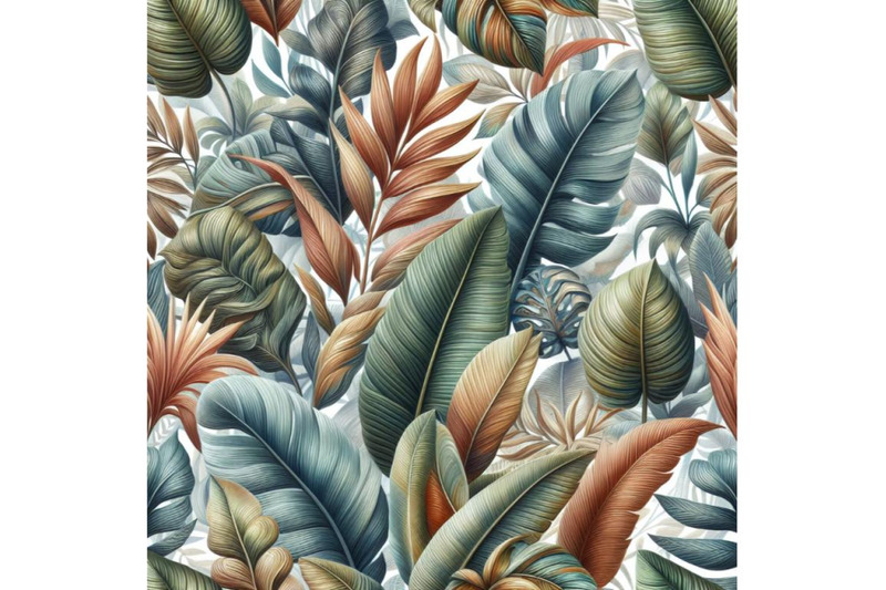 bundle-of-tropical-leaves-hand-drawn-seamless-pattern