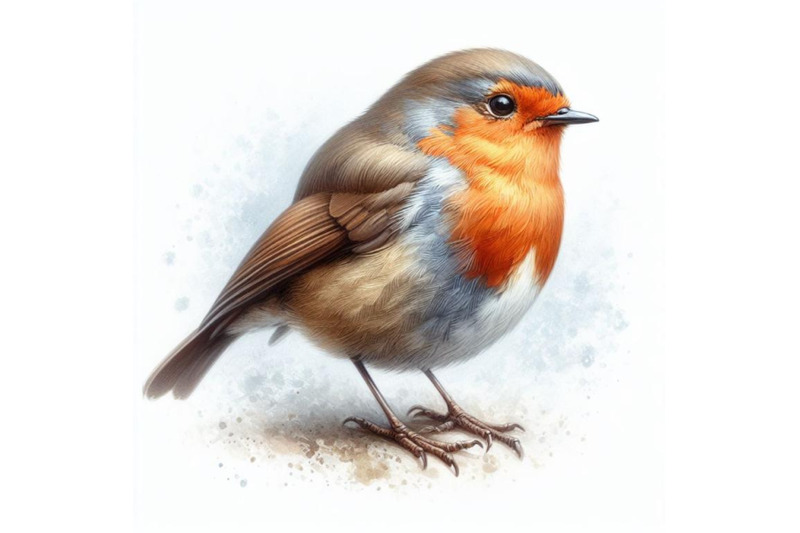 bundle-of-robin-watercolor-bird-illustration-hand-painted