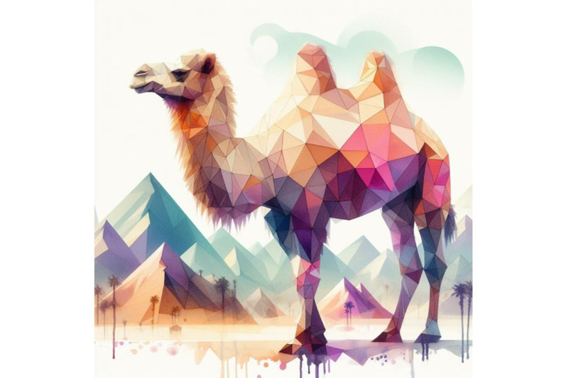 bundle-of-camel-white-paper-polygonal