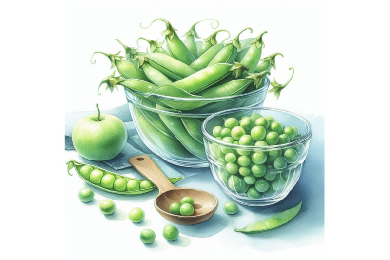 bundle-of-fresh-pea-in-glass-bowl