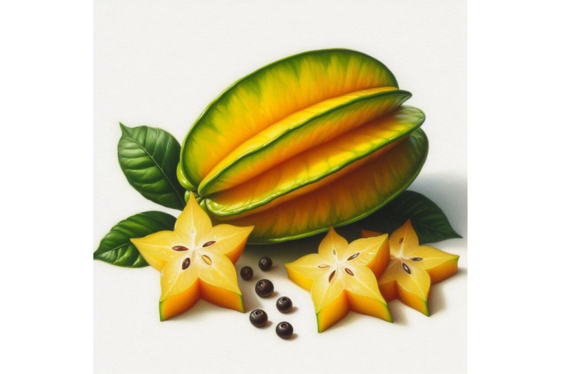 bundle-of-a-carambola-or-starfruit-and-slices