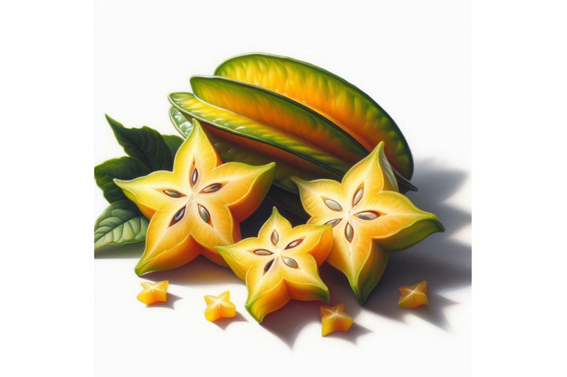 bundle-of-a-carambola-or-starfruit-and-slices