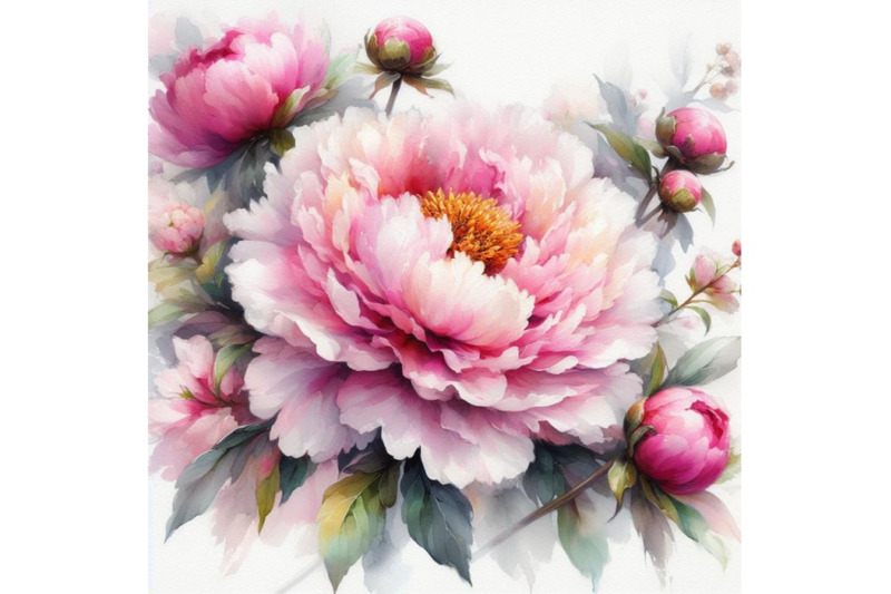 bundle-of-delicate-watercolor-pink-peony