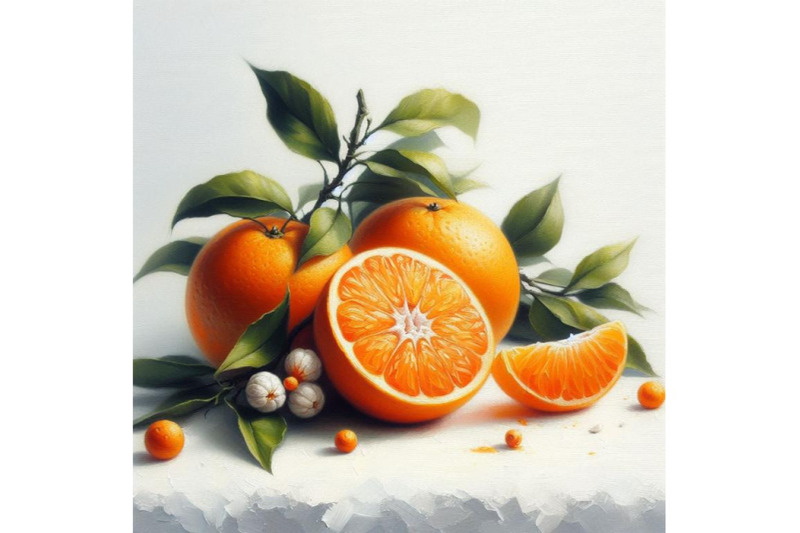 bundle-of-mandarin-orange-on-white-ground