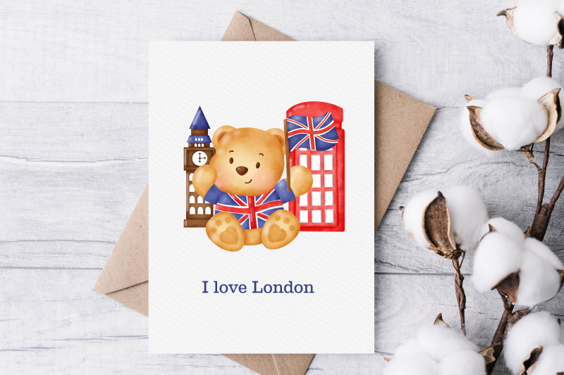 set-of-london-travel-elements-clipart