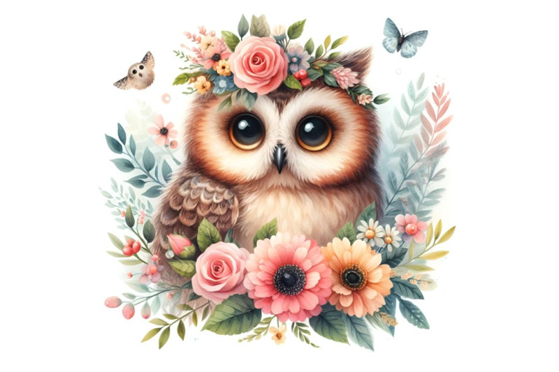 bundle-of-owl-with-flowers