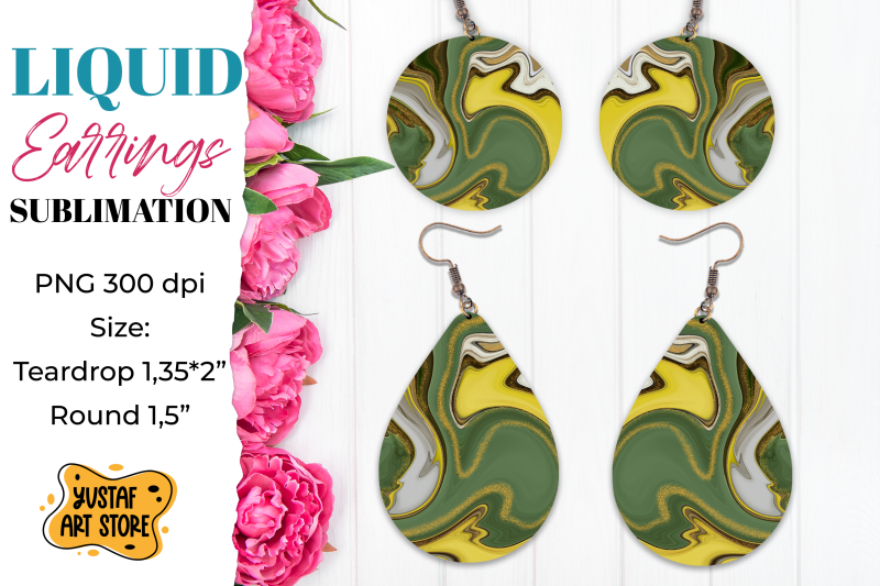 abstract-earrings-sublimation-teardrop-and-round