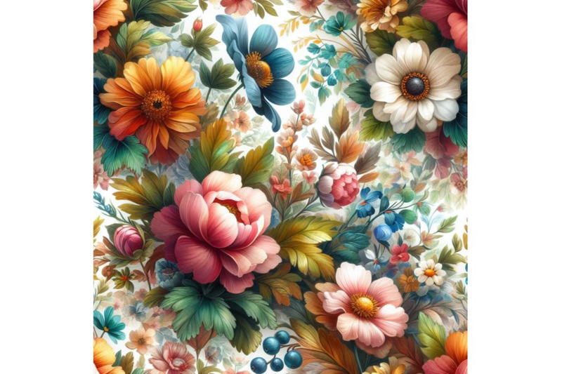 bundle-of-watercolor-floral-seamless-pattern-colorful-natural-illustr