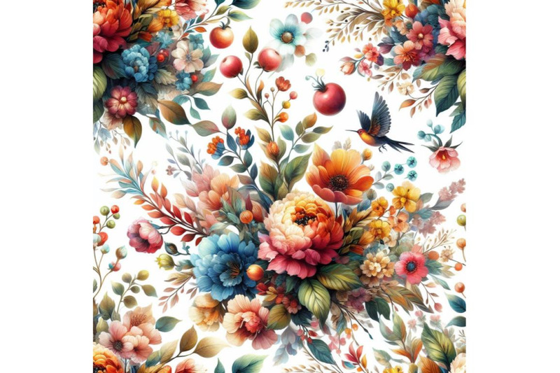 bundle-of-watercolor-floral-seamless-pattern-colorful-natural-illustr