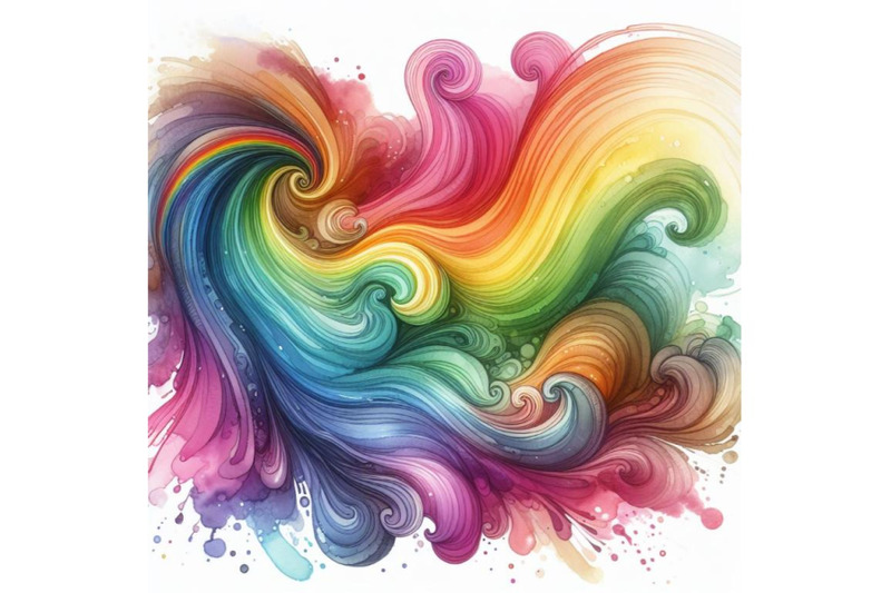 bundle-of-rainbow-liquid-forming-a-wave-ripple