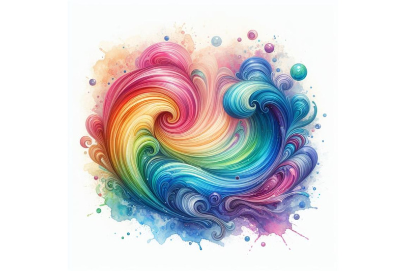 bundle-of-rainbow-liquid-forming-a-wave-ripple