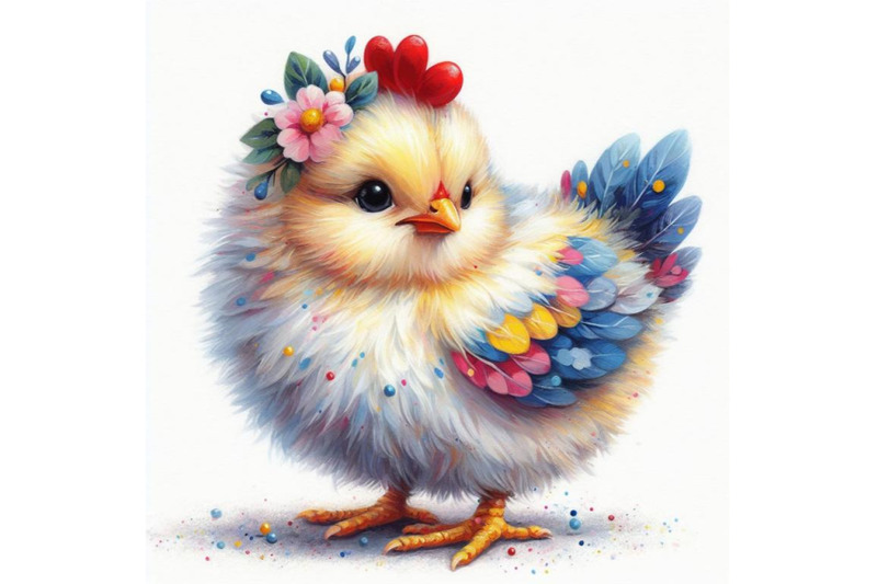 bundle-of-watercolor-cute-hen