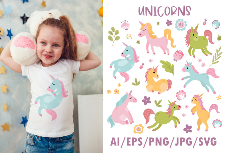 unicorns-collection-svg