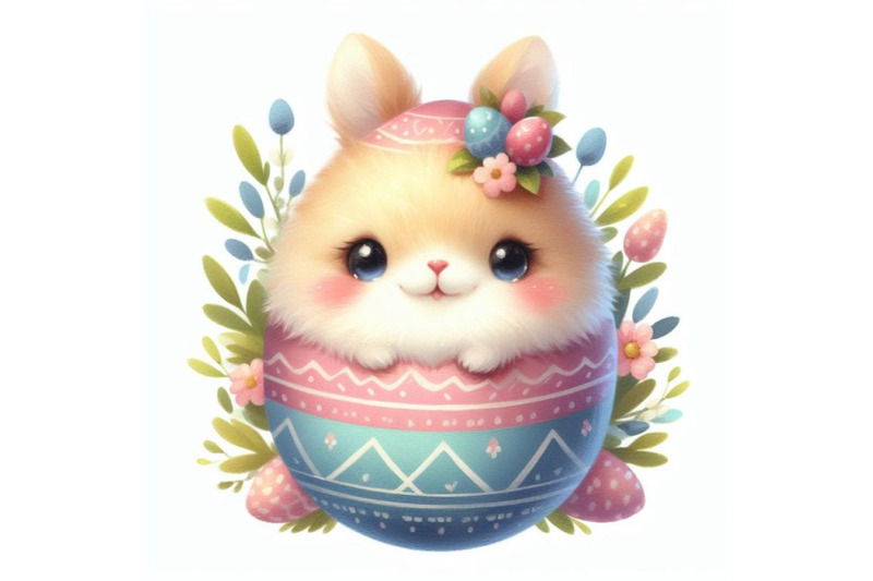 bundle-of-watercolor-cute-easter-egg