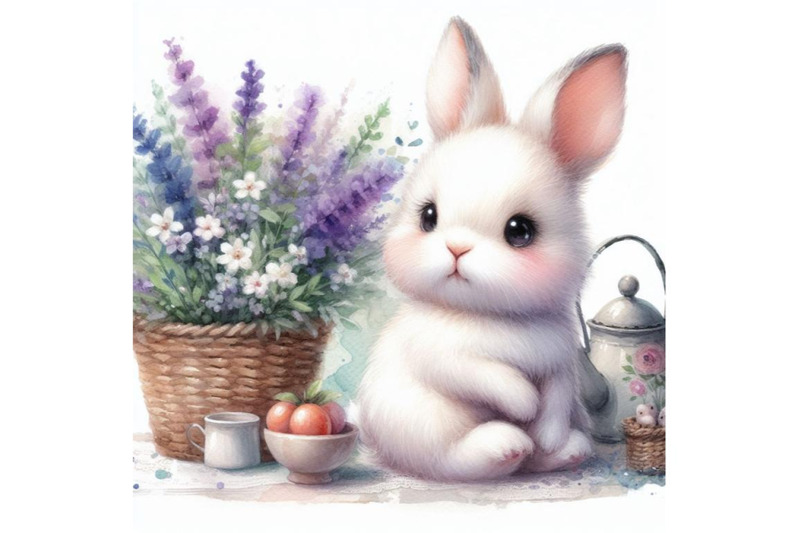 bundle-of-cute-watercolor-rabbit