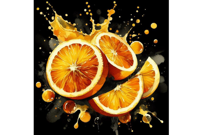 a-bundle-of-fresh-cut-orange-fruit-abstract-art