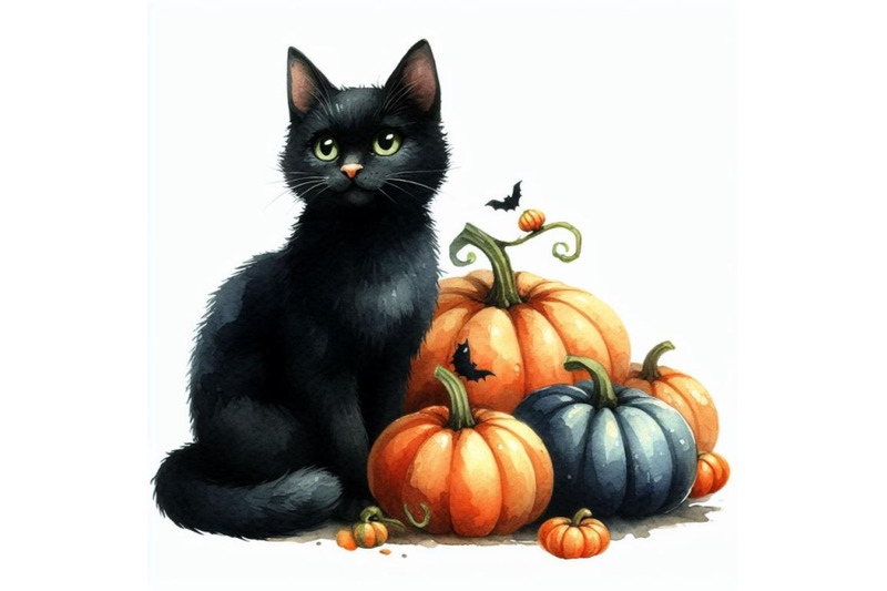 bundle-of-halloween-black-cat-pumpkin