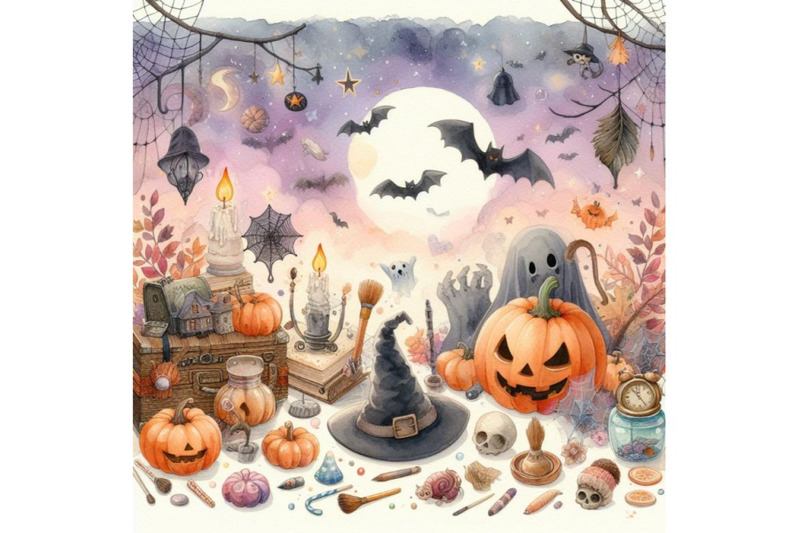 bundle-of-halloween-topic-background