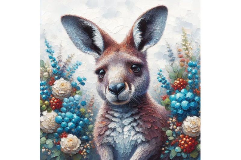 bundle-of-kangaroo-isolate-on-white-background